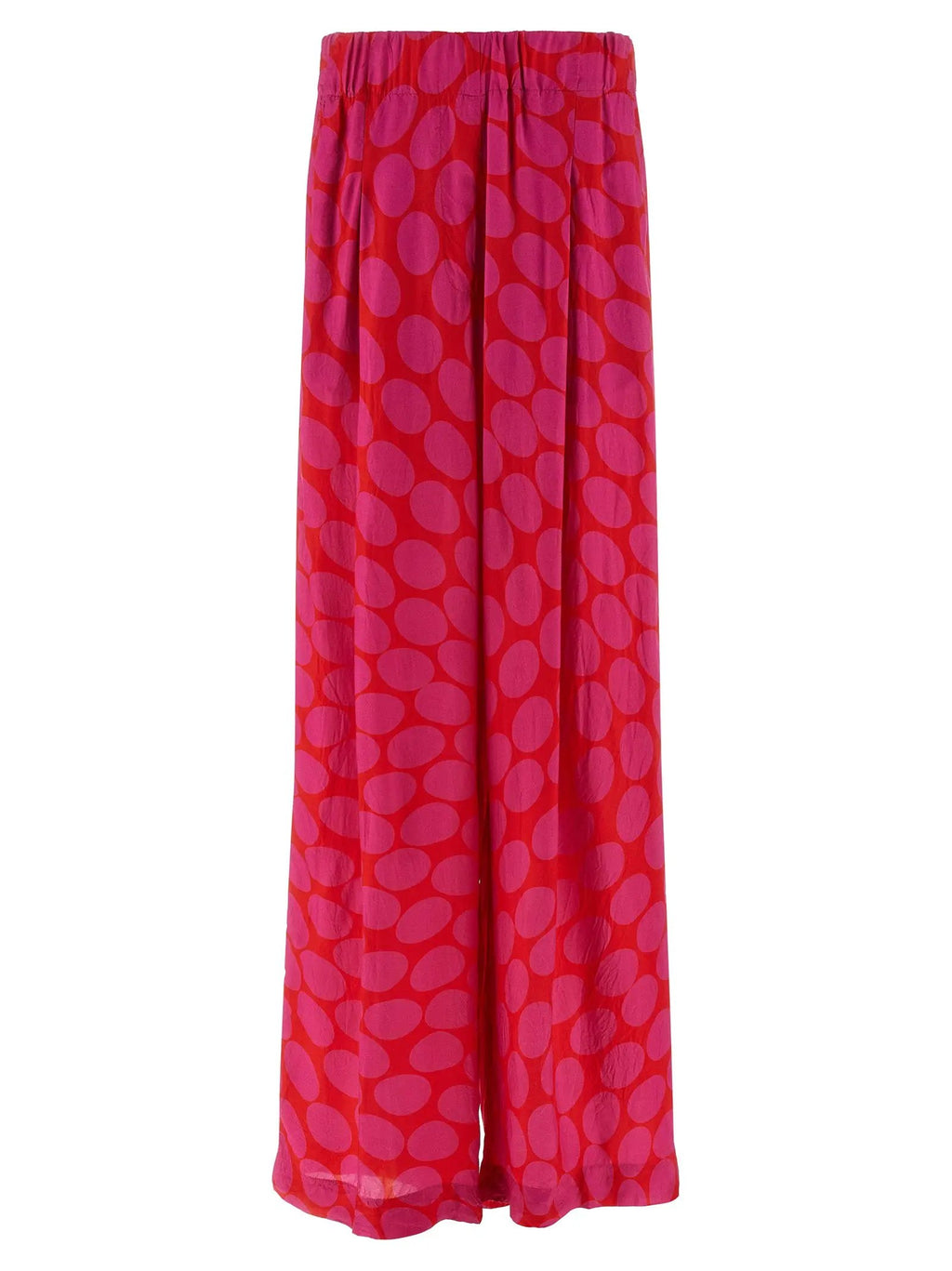 Pantalon large Pila à pois fuchsia femme – Dries Van Noten