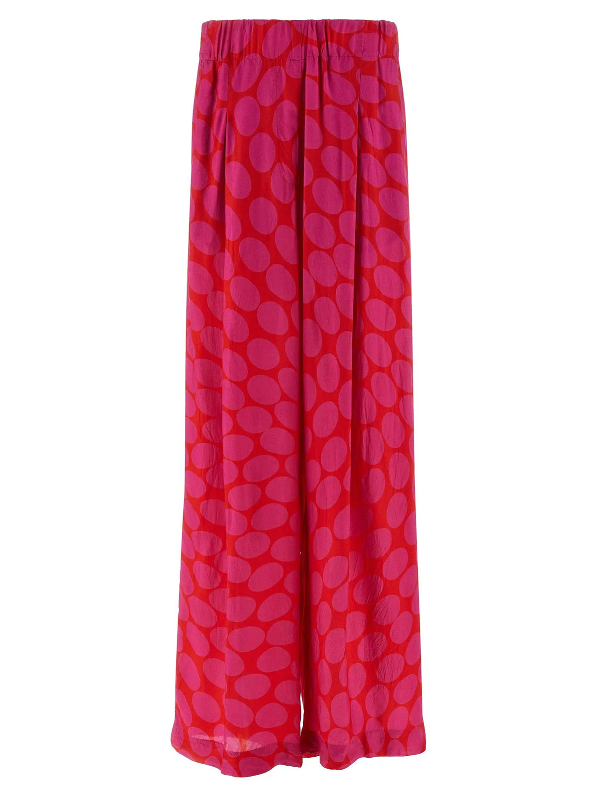 Pantalon large Pila à pois fuchsia femme – Dries Van Noten
