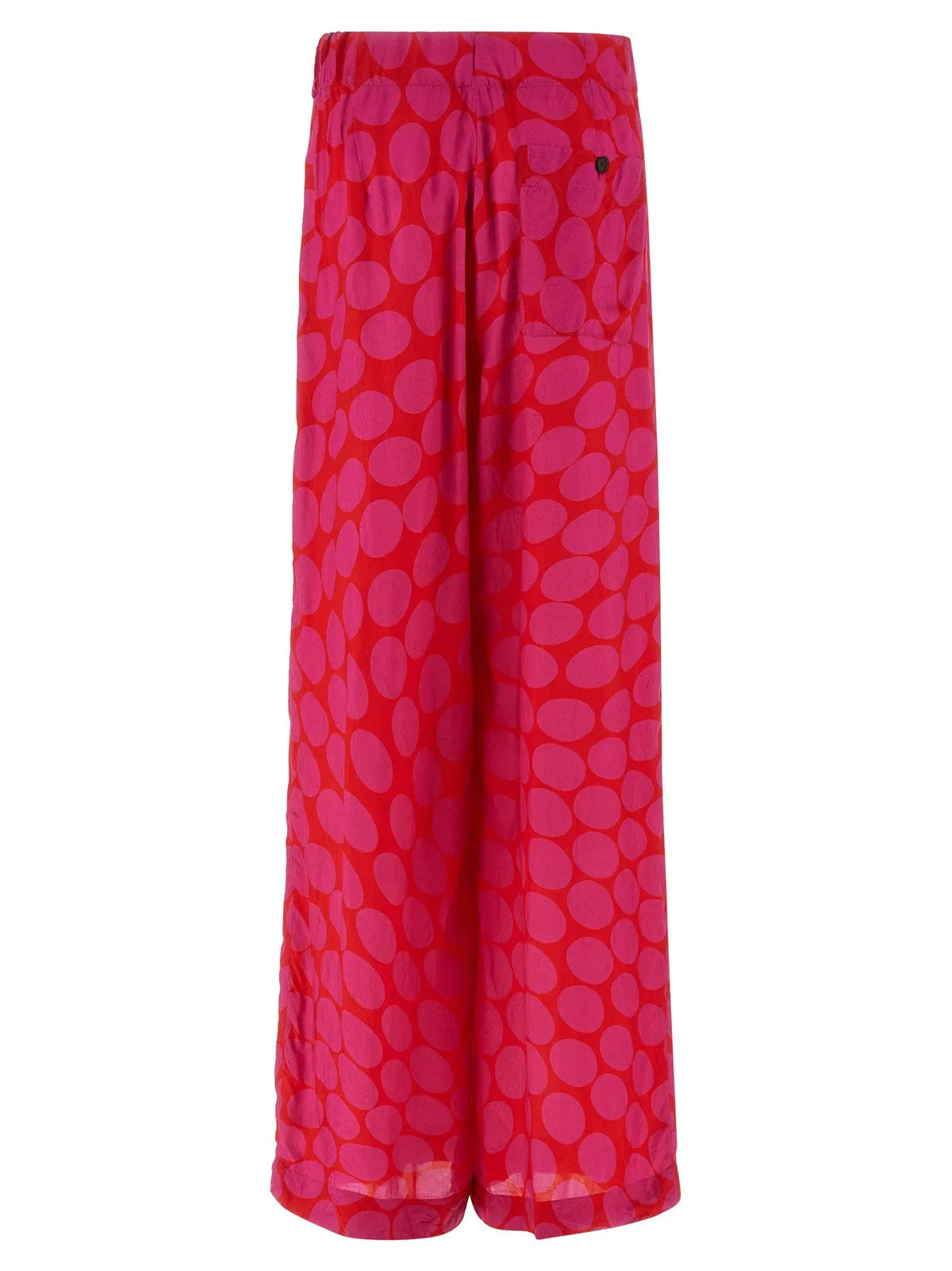 Pantalon large Pila à pois fuchsia femme – Dries Van Noten