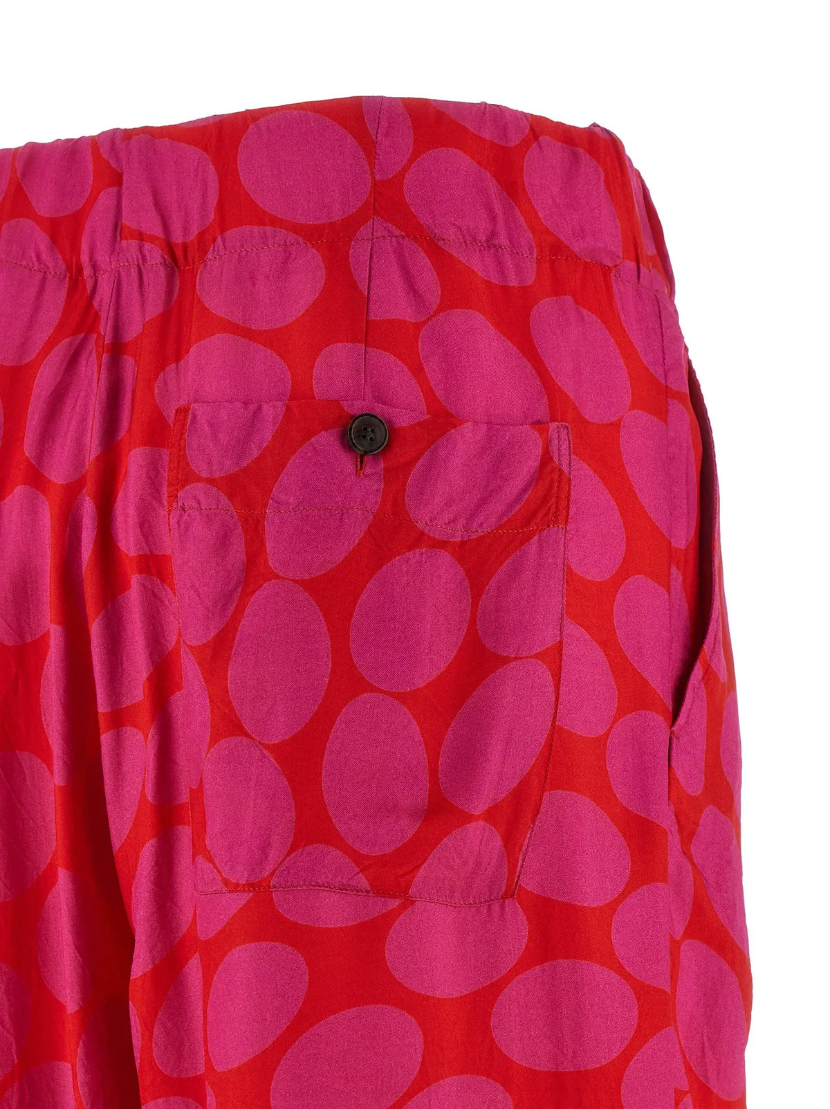 Pantalon large Pila à pois fuchsia femme – Dries Van Noten