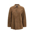 Women's Brown Gocce Suede Leather Jacket – 'S Max Mara