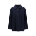 'S Max Mara Blue Wool Oves Aries Coat
