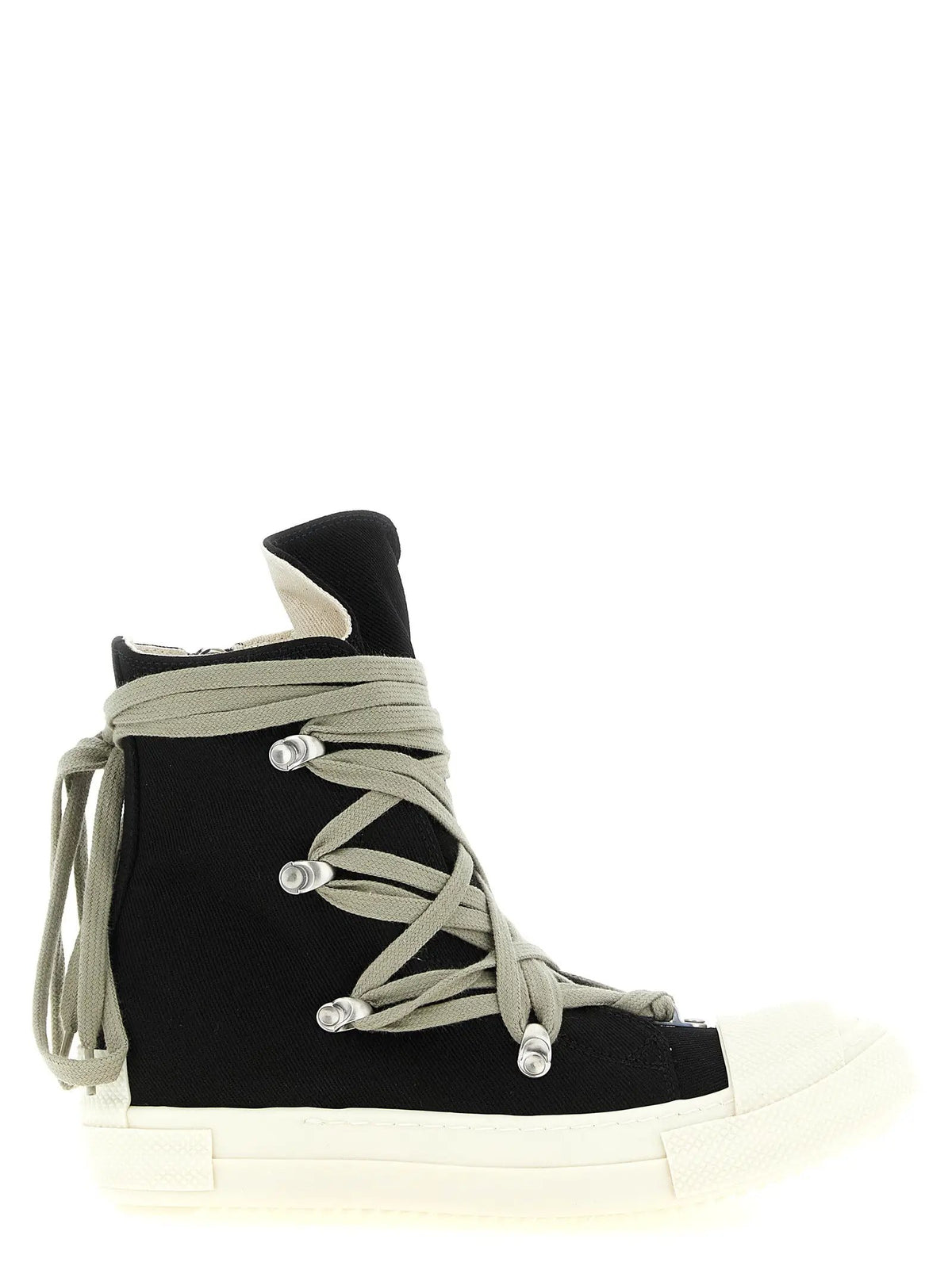 DRKSHDW DRKSHDW Black Cotton High Top Sneakers