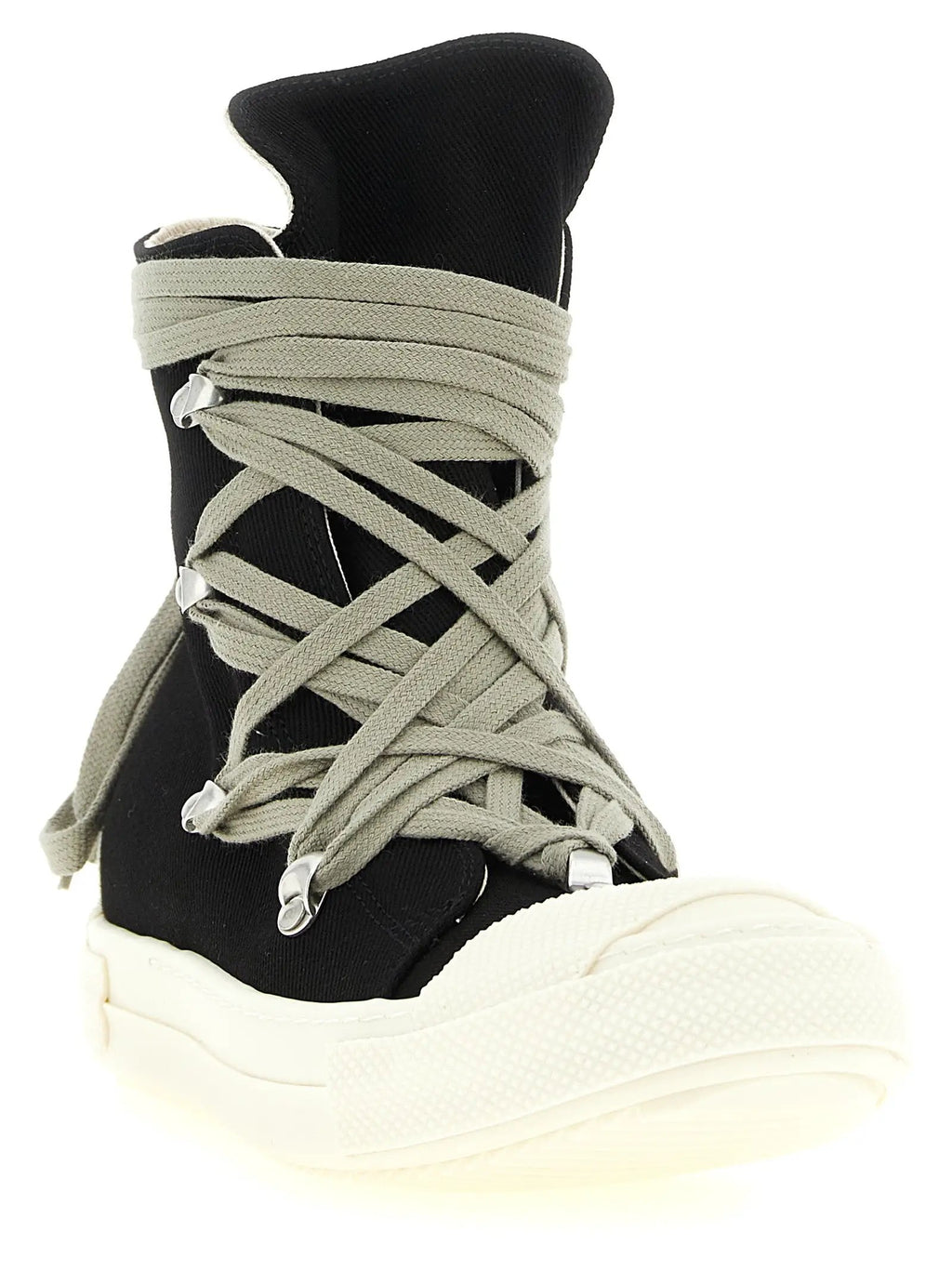 DRKSHDW DRKSHDW Black Cotton High Top Sneakers