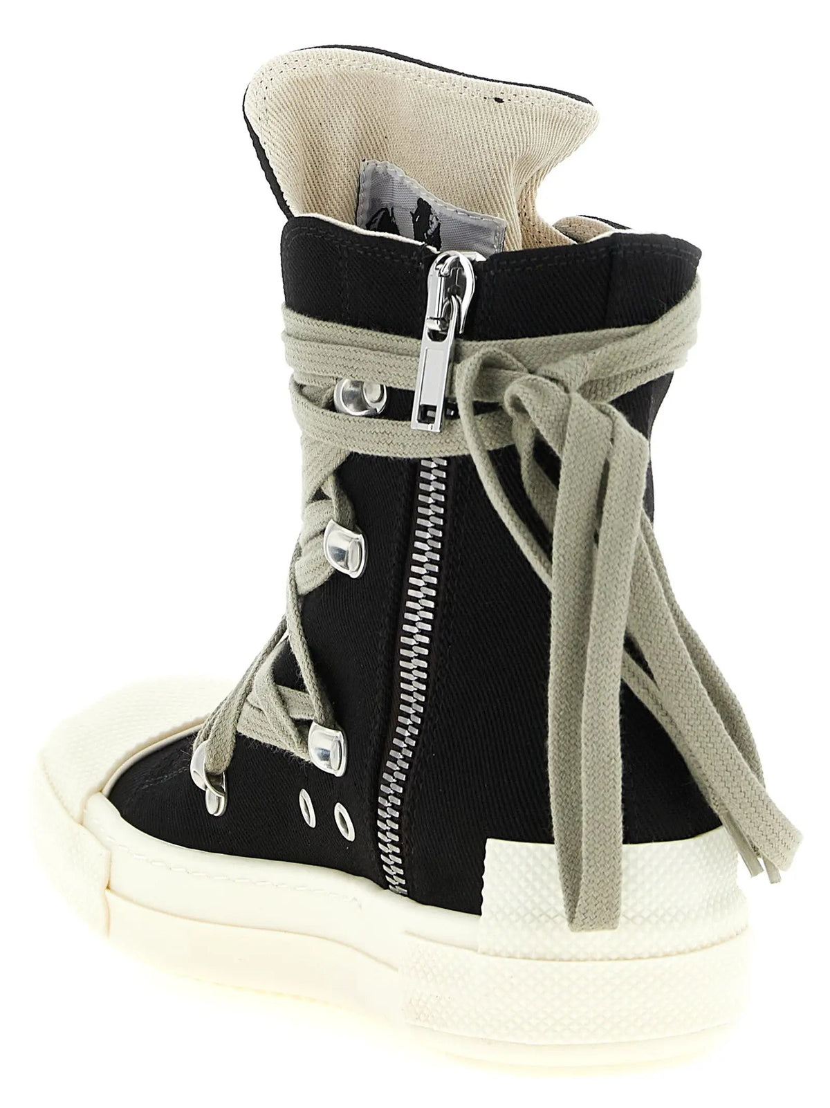 DRKSHDW DRKSHDW Black Cotton High Top Sneakers
