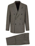 Lardini Lardini Gray Virgin Wool Two-Piece Suit