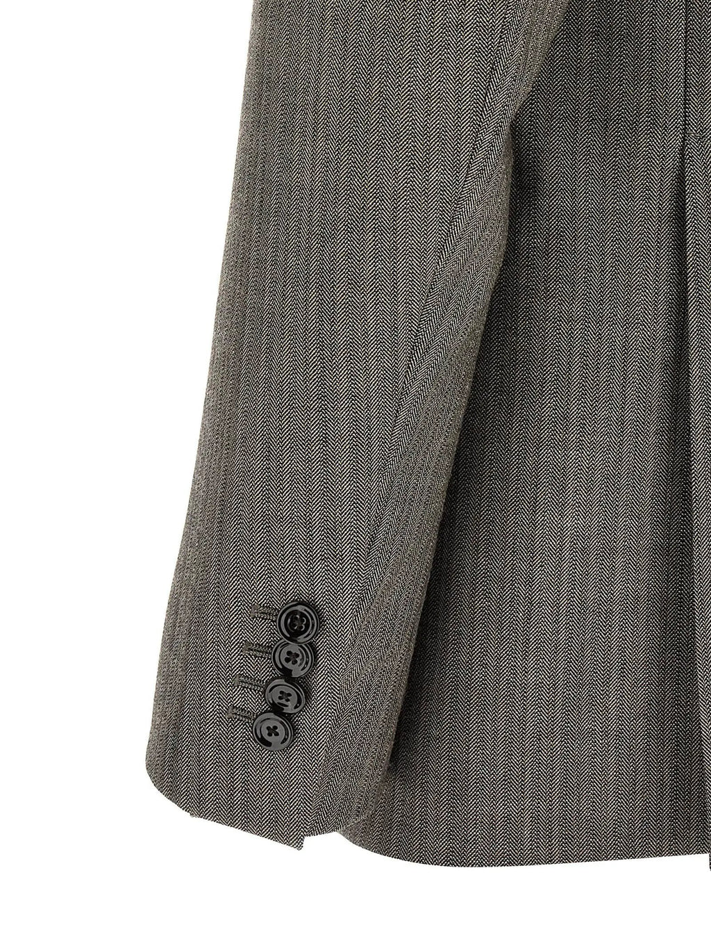 Lardini Lardini Gray Virgin Wool Two-Piece Suit