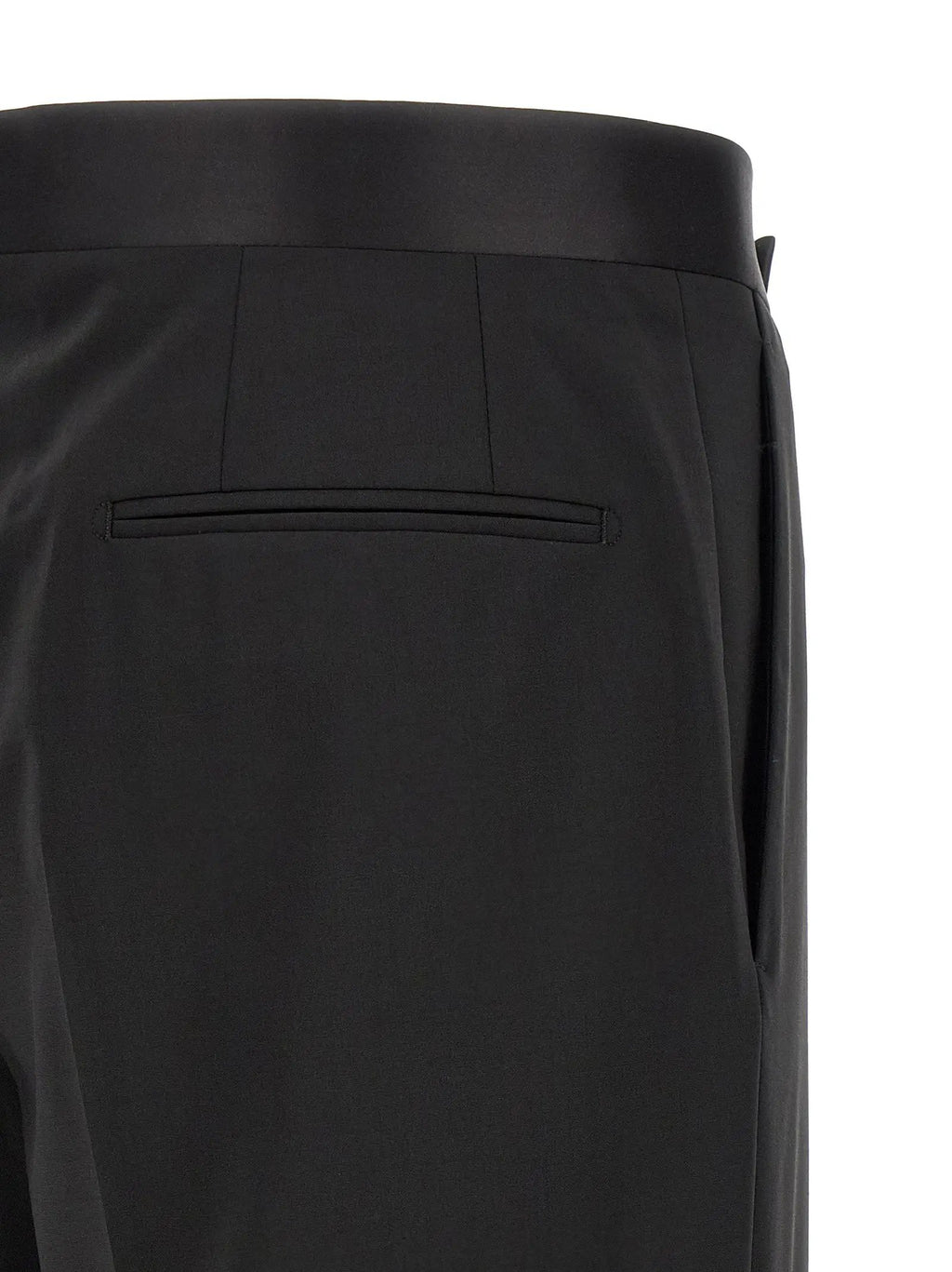 Lardini Black Virgin Wool Tuxedo