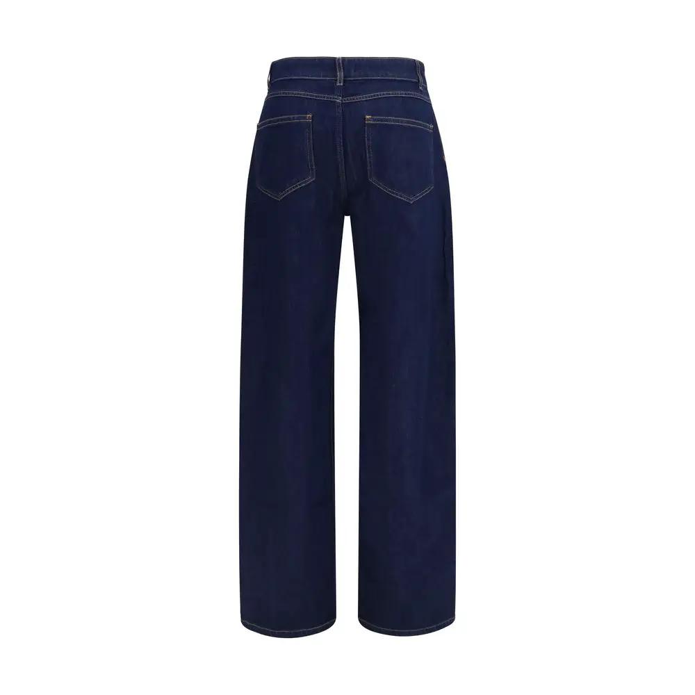 Max Mara Blue Cotton Jeans Denim