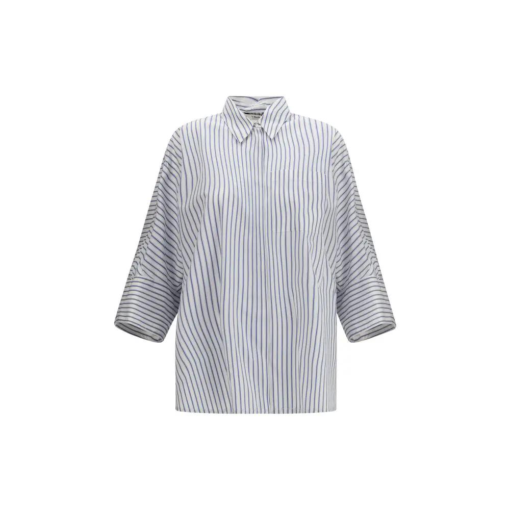 'S Max Mara Blue Cotton Shirt