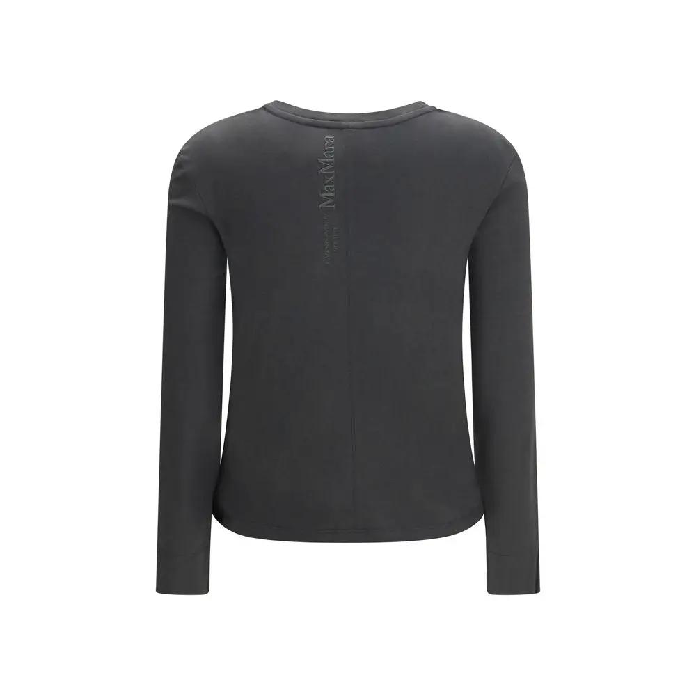 'S Max Mara 'S Max Mara Gray Cotton Long Sleeve T-Shirt