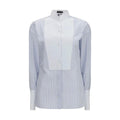 Chemise en coton à motifs bleue Tom Ford