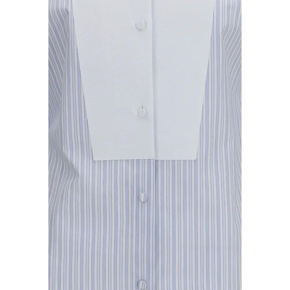 Chemise en coton à motifs bleue Tom Ford