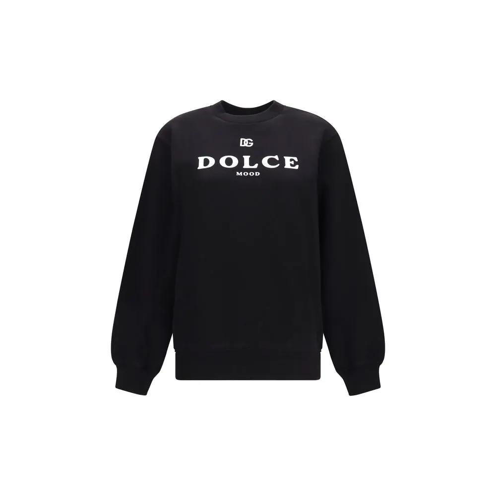 Dolce & Gabbana Black Cotton Sweatshirt