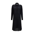 Robe décontractée Fendi en soie noire