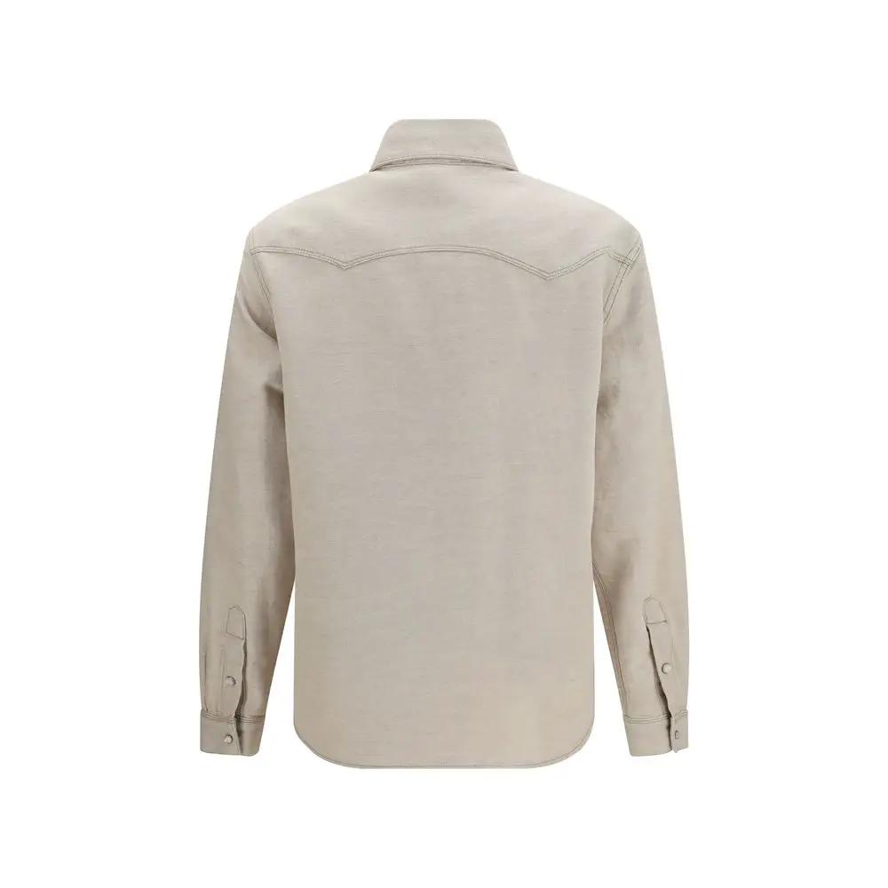 Fendi Fendi Beige Denim Shirt