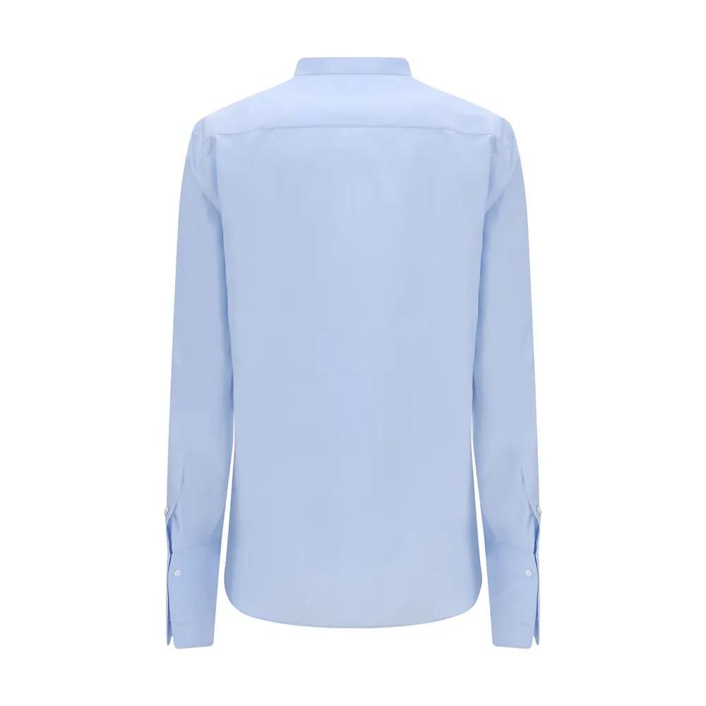 Fendi Fendi Blue Cotton Dress Shirt