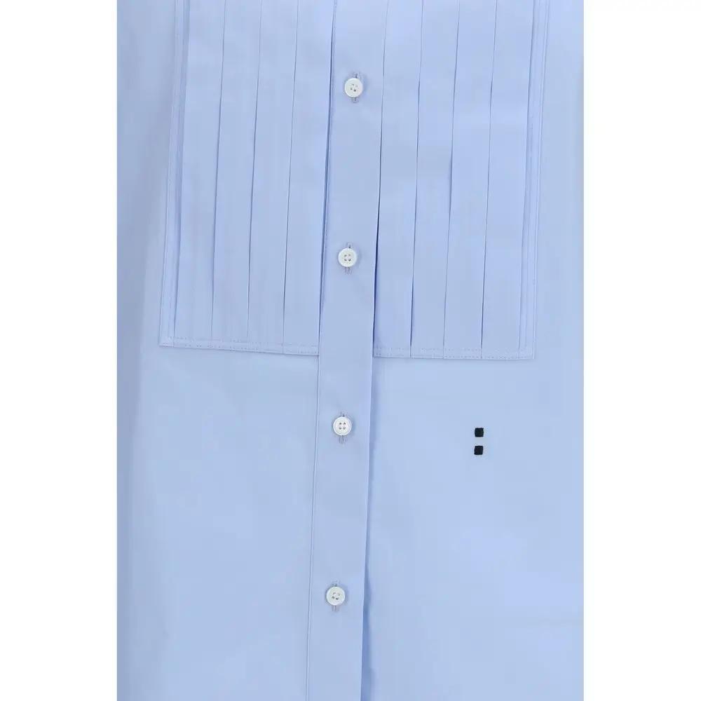 Fendi Fendi Blue Cotton Dress Shirt