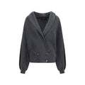 Dolce & Gabbana Gray Wool Oves Aries Cardigan