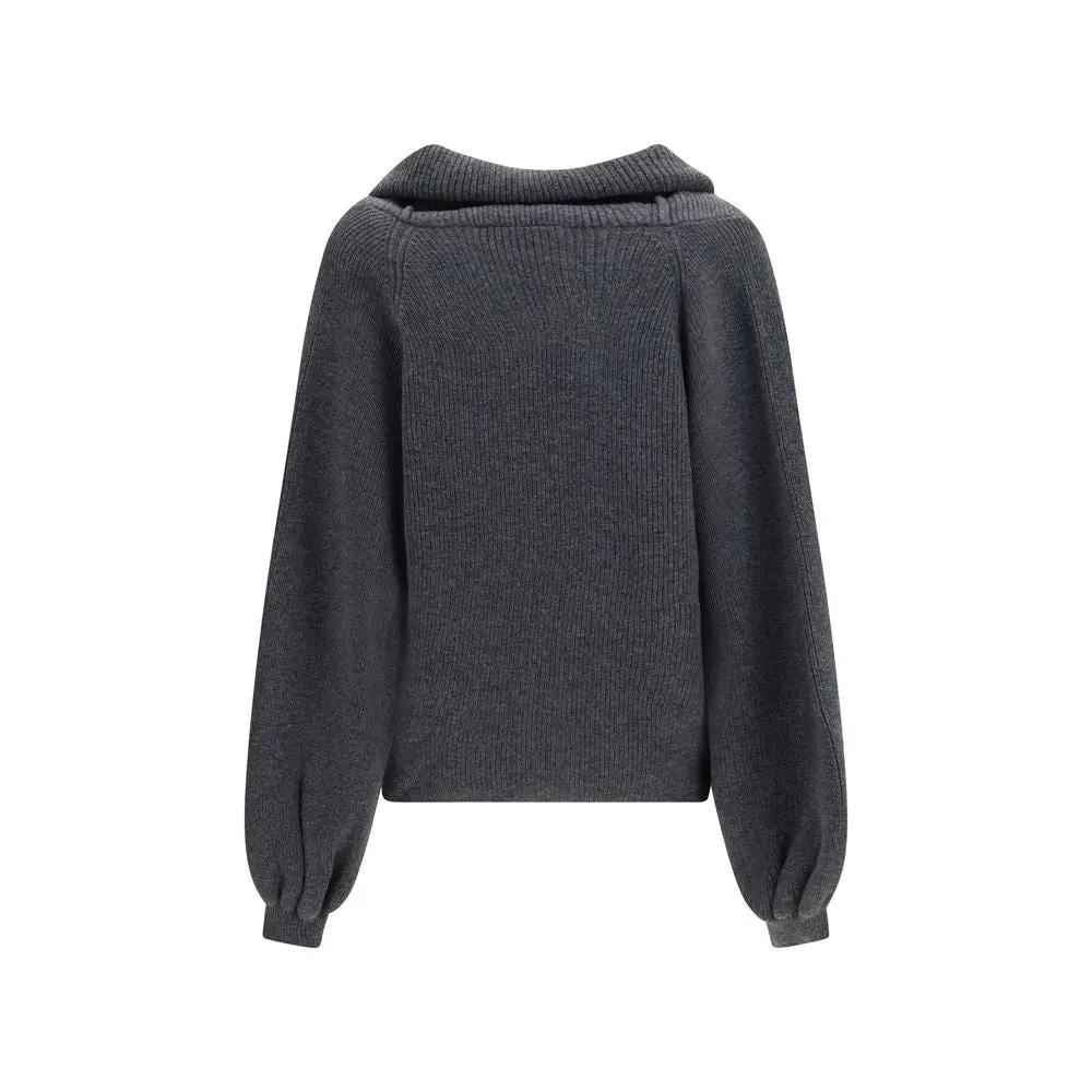Dolce & Gabbana Gray Wool Oves Aries Cardigan
