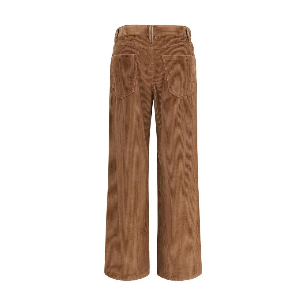 Brunello Cucinelli Brunello Cucinelli Brown Cotton Casual Pants