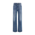 Brunello Cucinelli Brunello Cucinelli Blue Cotton Relaxed Fit Jeans