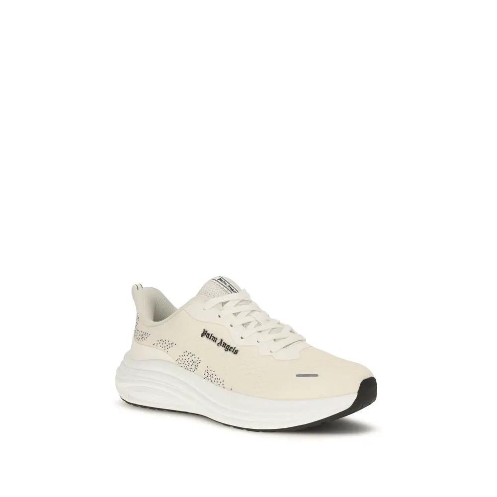 Palm Angels Palm Angels Beige Fabric Low Top Sneakers