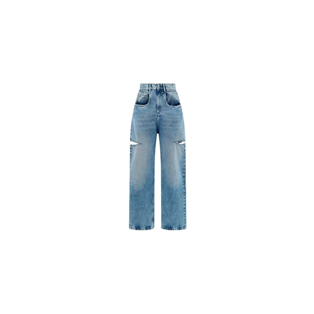 Maison Margiela Maison Margiela Blue Cotton Straight-Leg Jeans