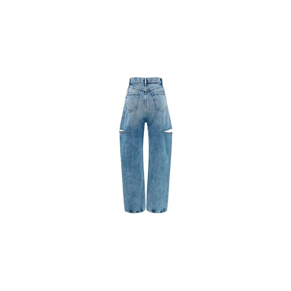 Maison Margiela Maison Margiela Blue Cotton Straight-Leg Jeans