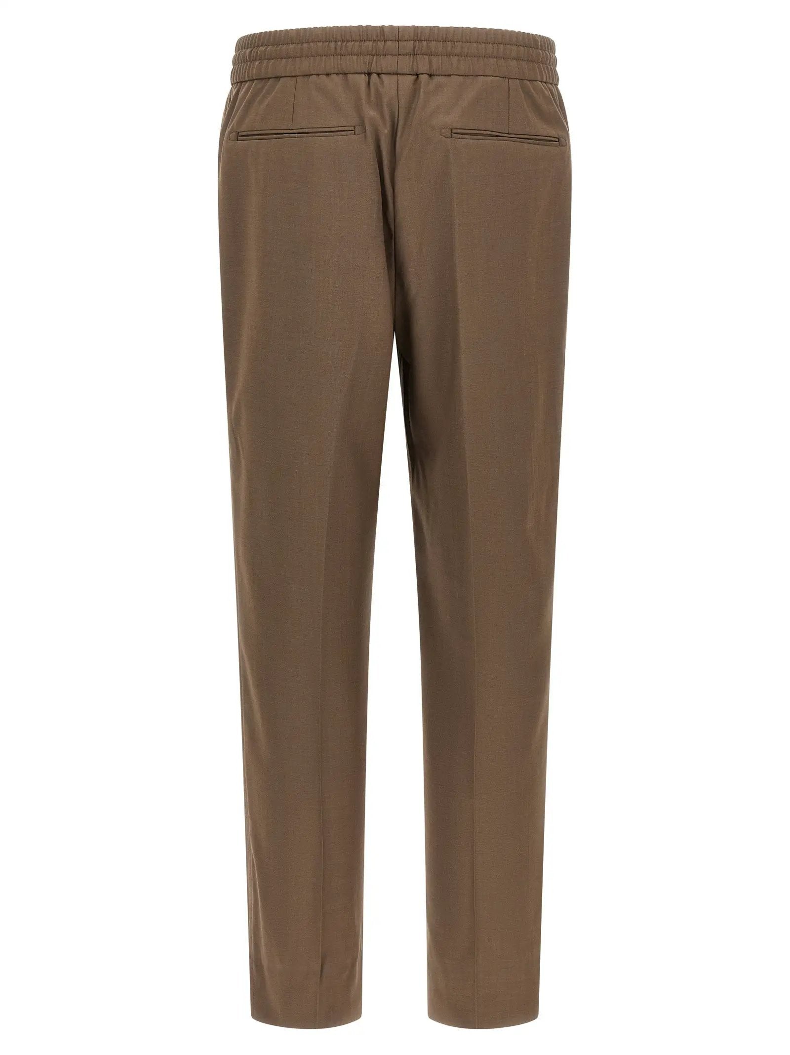 Brioni Brown Wool Casual Pants