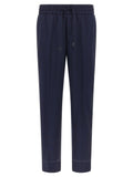 Brioni Blue Wool Casual Pants