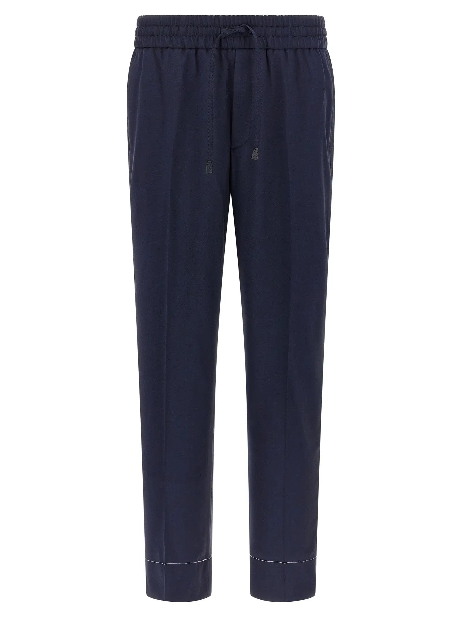 Brioni Blue Wool Casual Pants