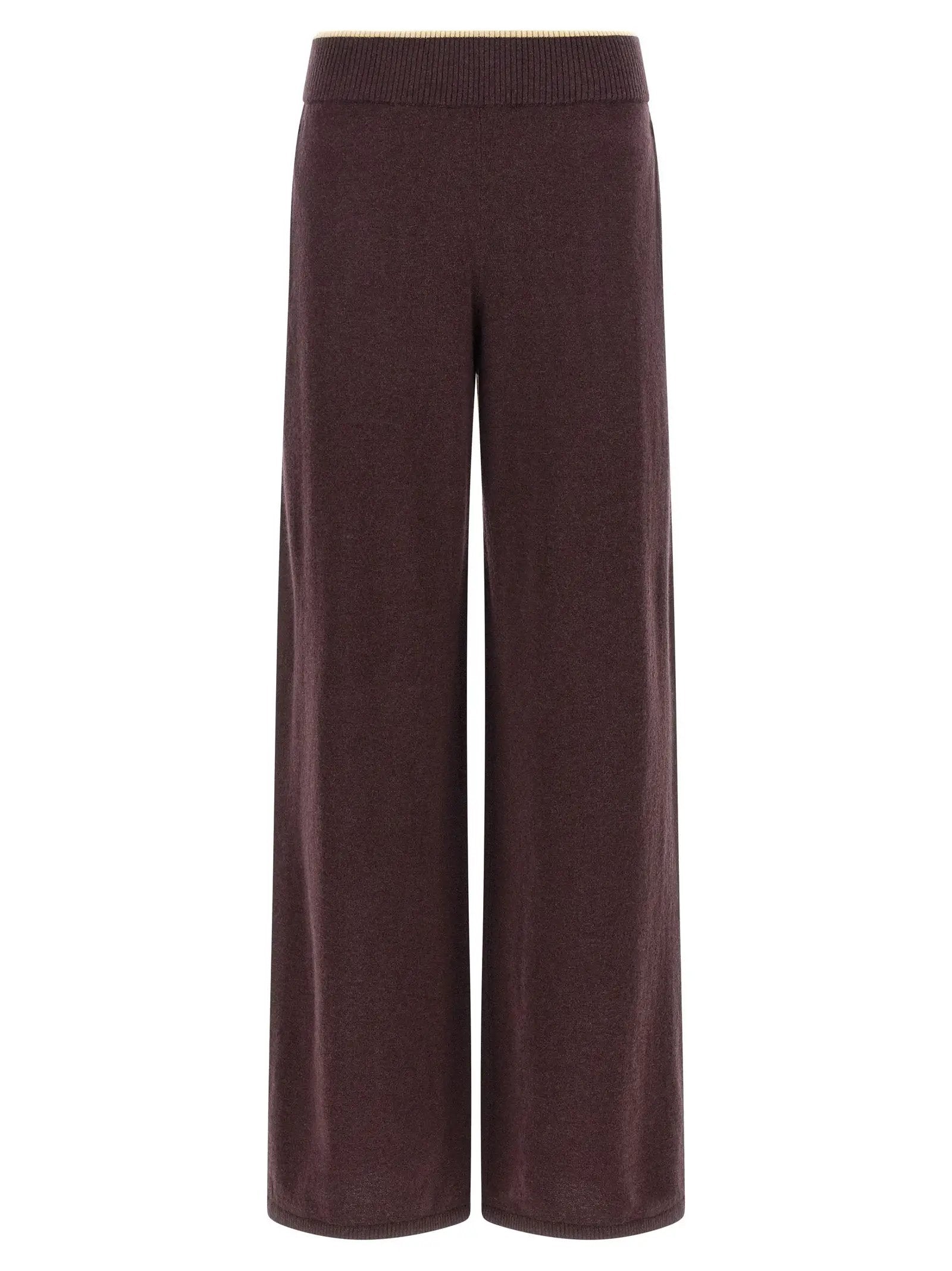 PINKO Purple Wool Casual Pants