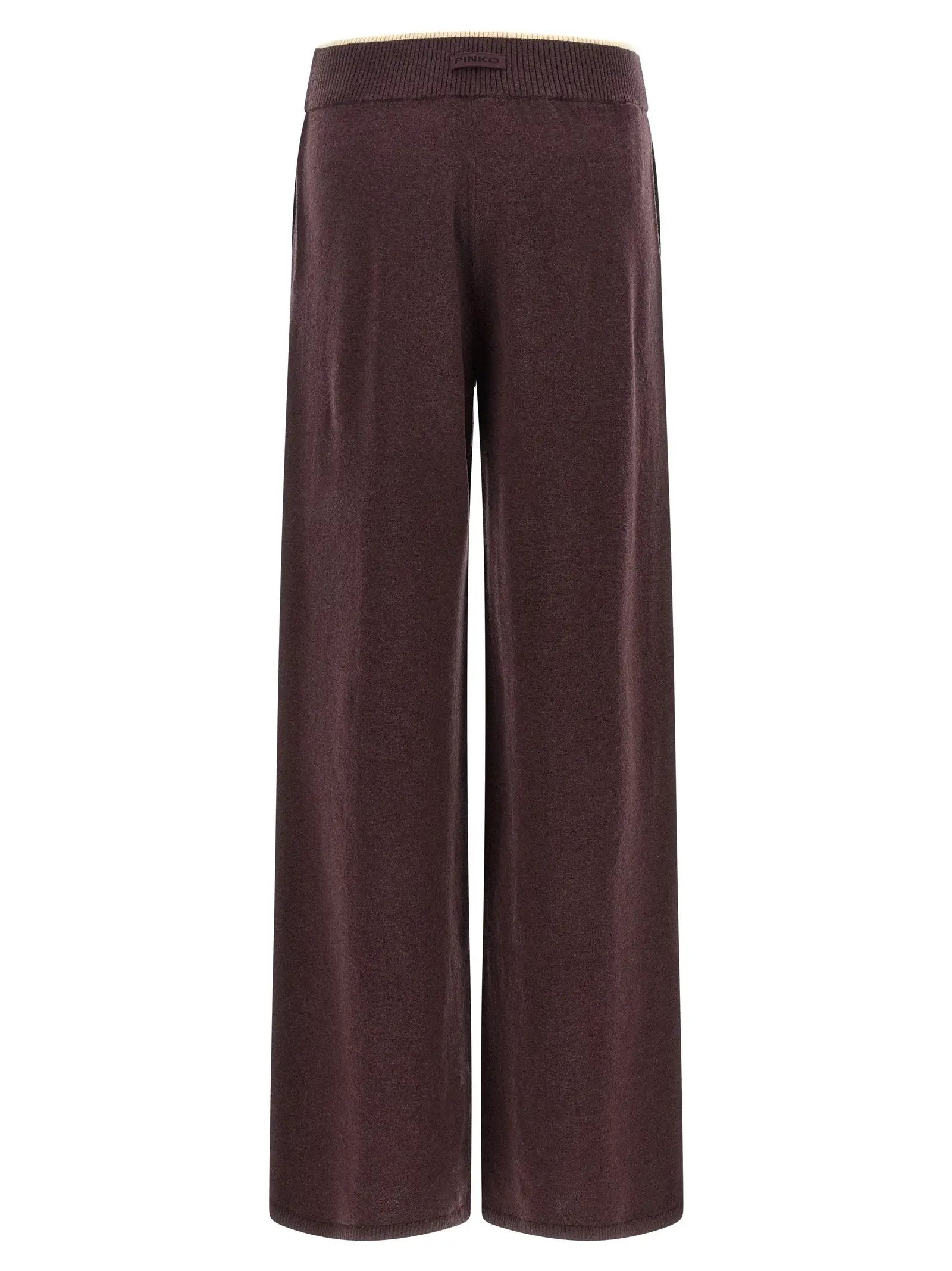 PINKO Purple Wool Casual Pants