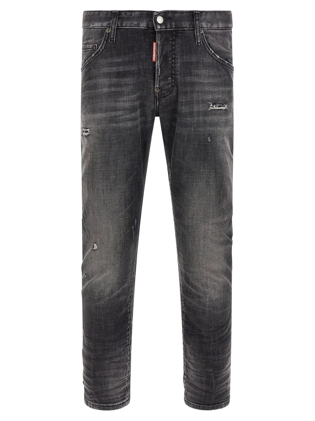 Dsquared² Gray Cotton Skinny Jeans