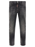 Dsquared² Gray Cotton Skinny Jeans