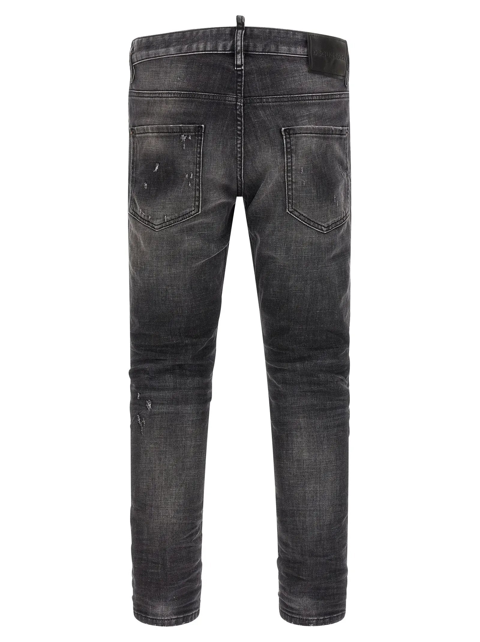 Dsquared² Gray Cotton Skinny Jeans