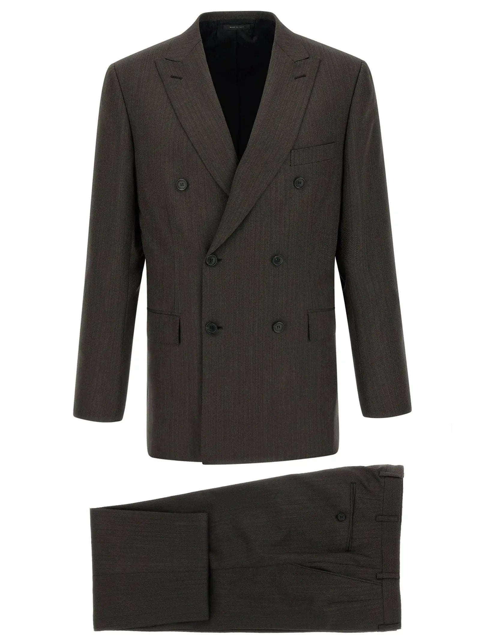 Brioni Brown Wool Two-Piece Suit