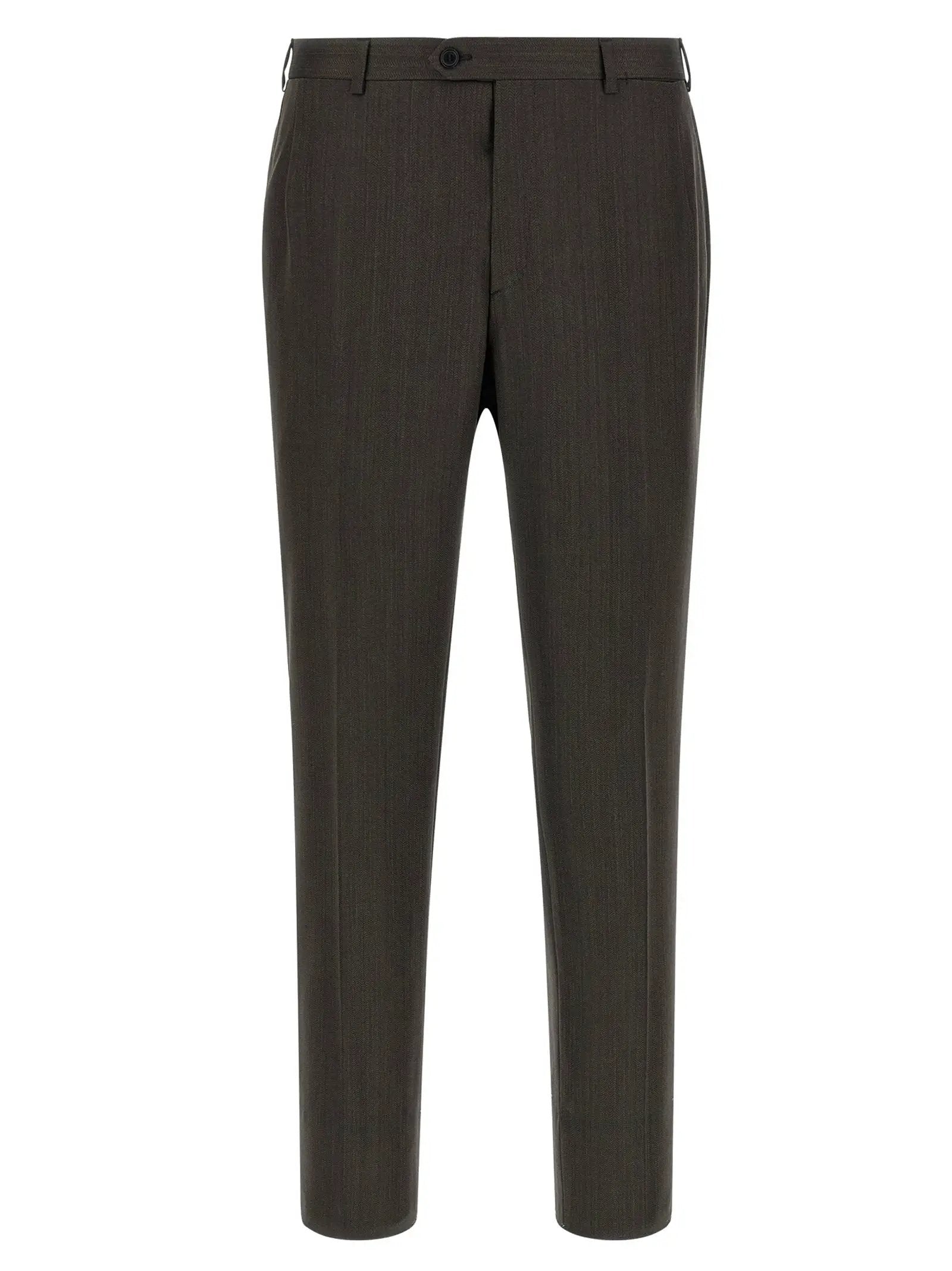 Brioni Brown Wool Two-Piece Suit
