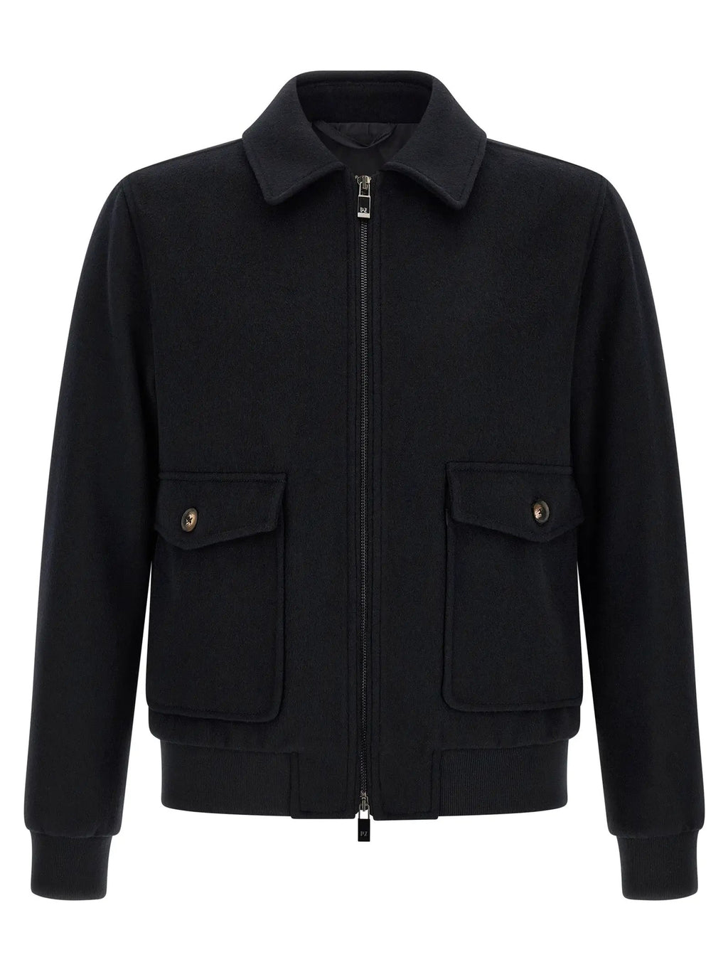 Pal Zileri Black Wool Bomber