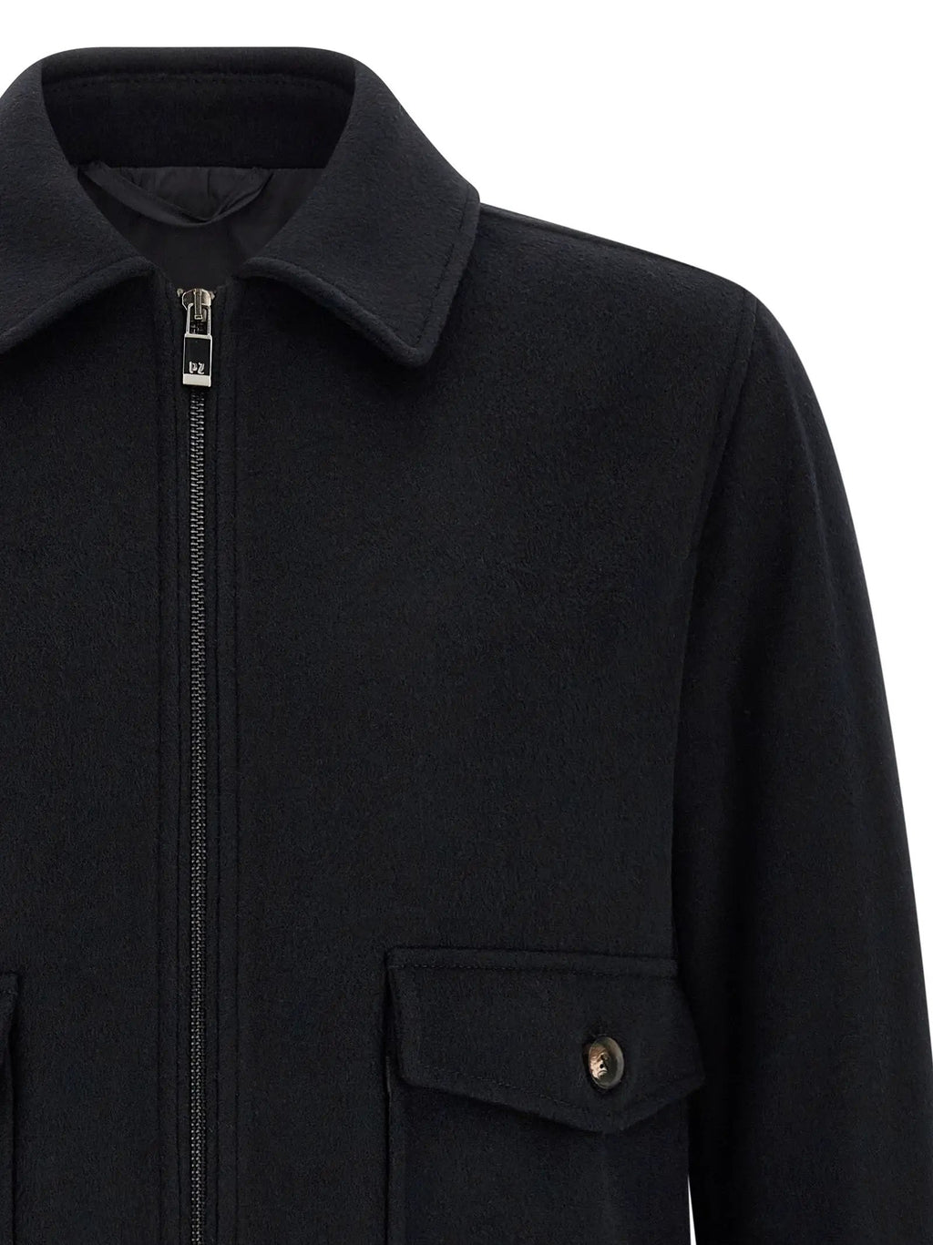Pal Zileri Black Wool Bomber