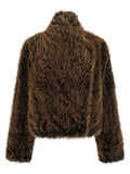 Women's Brown Susan First Faux Fur Jacket – B&B COUTURE