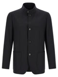 Lardini Black Virgin Wool Blazer