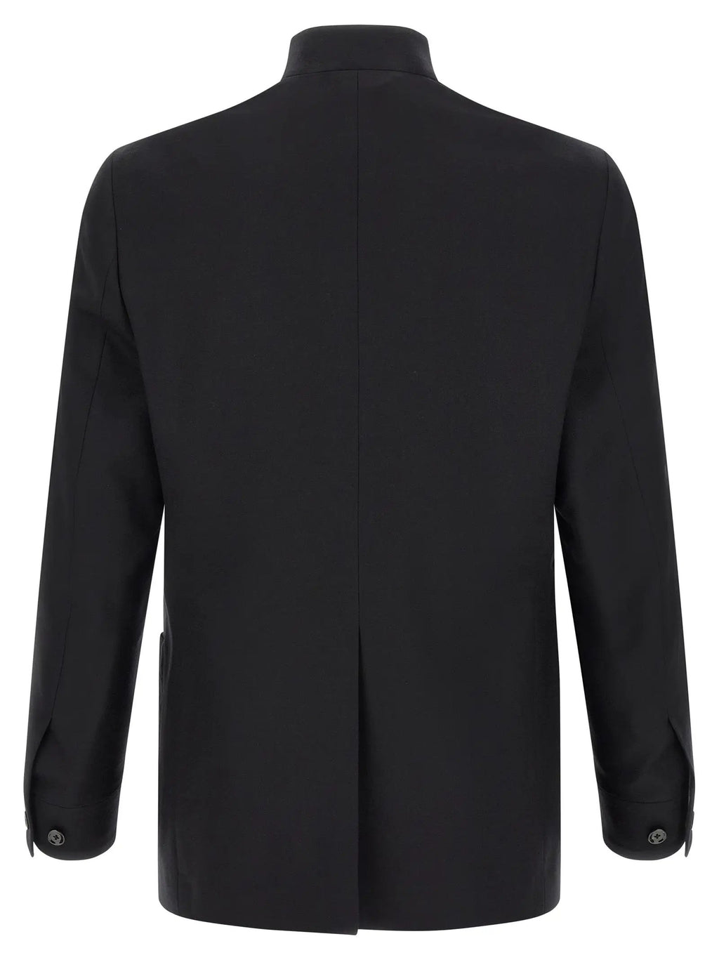 Lardini Black Virgin Wool Blazer