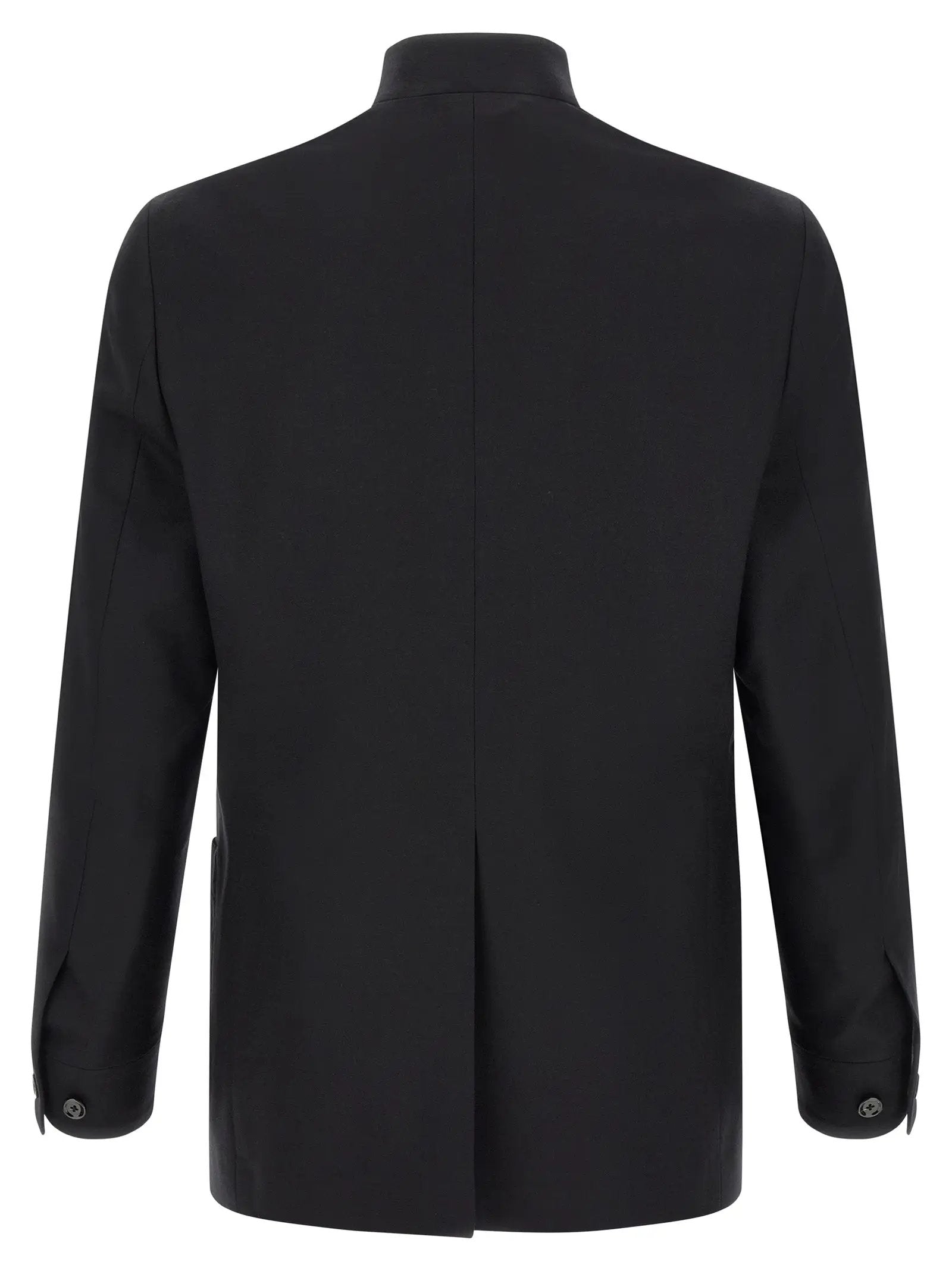 Lardini Black Virgin Wool Blazer