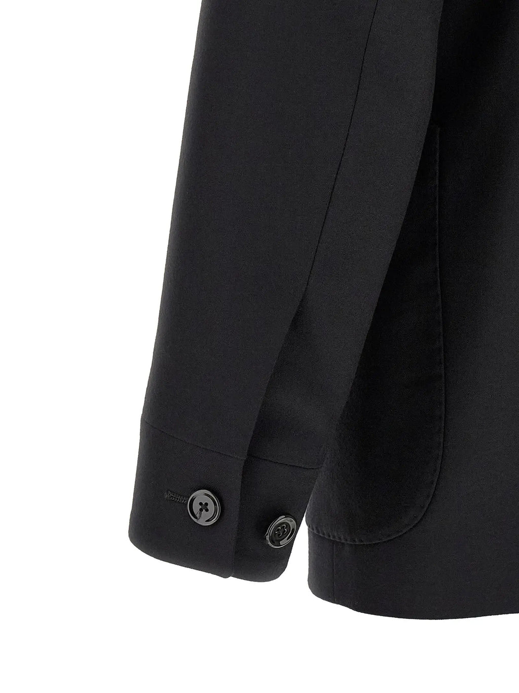 Lardini Black Virgin Wool Blazer