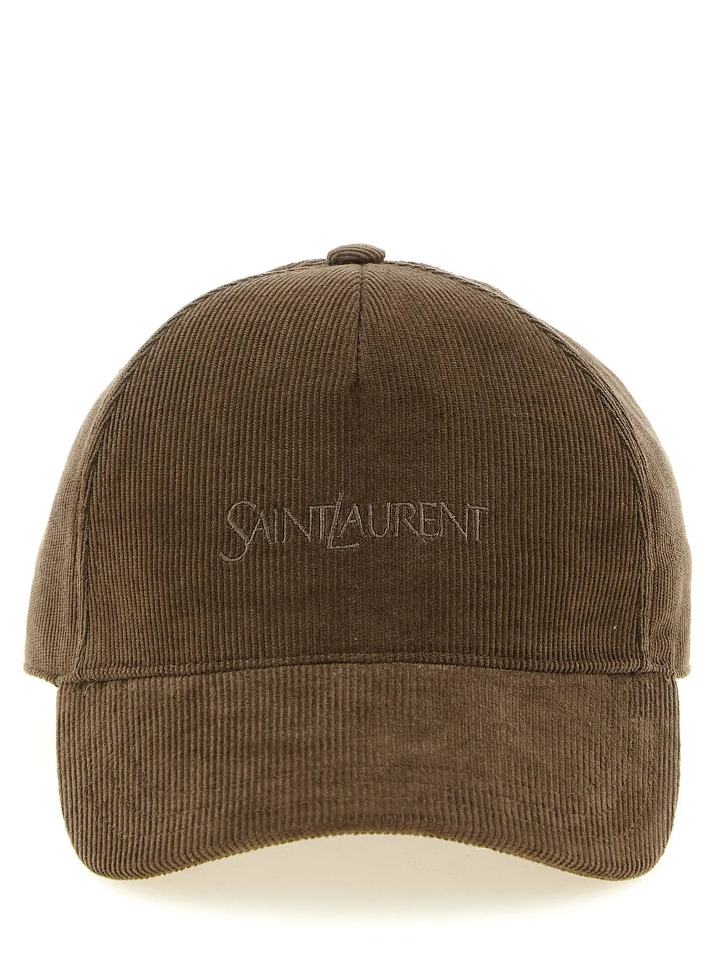 Saint Laurent Brown Cotton Cap (Baseball Hat)