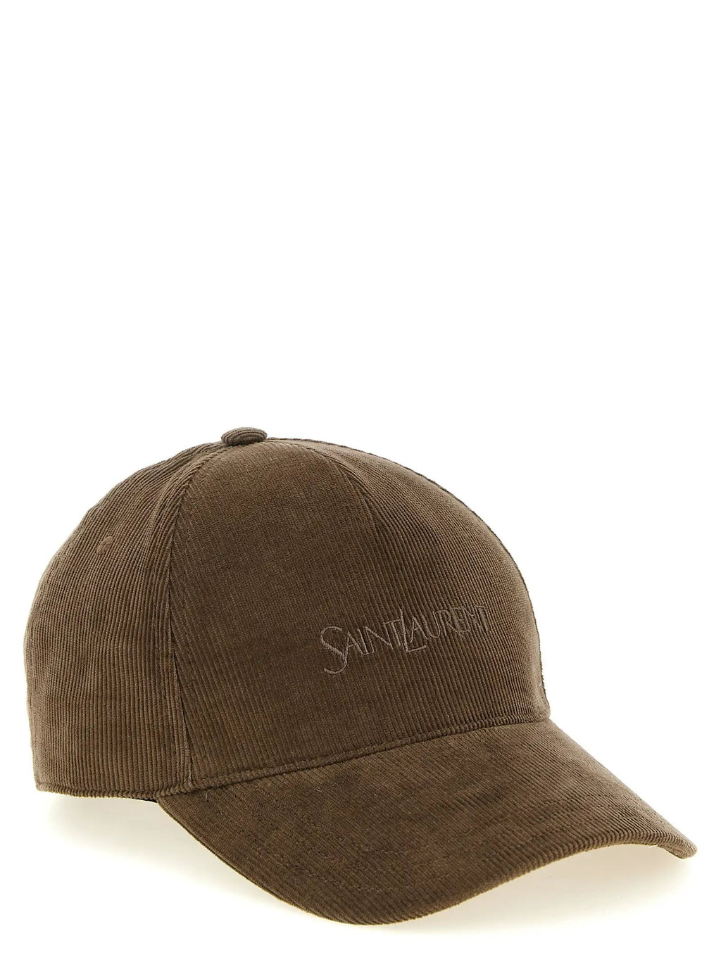 Saint Laurent Brown Cotton Cap (Baseball Hat)