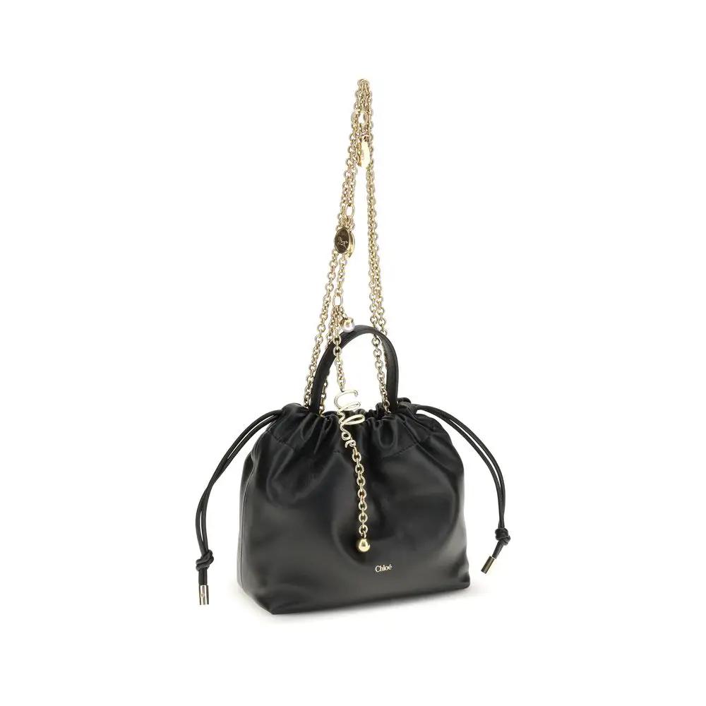 Chloé Chloé Black Calf Leather Bos Taurus Shoulder Bag