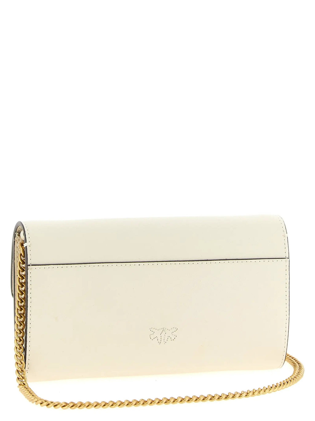 PINKO White Calfskin Cardholder